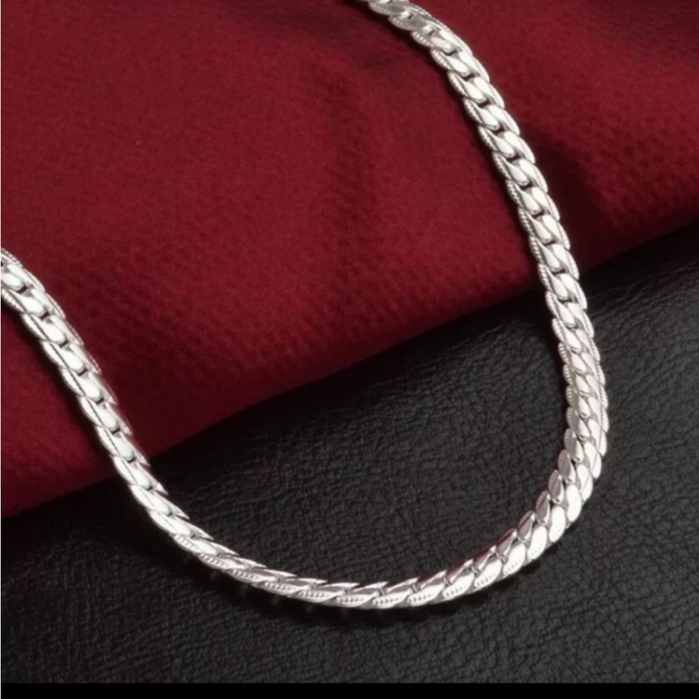 925 Sterling silver snake necklace - Picture 4 of 4
